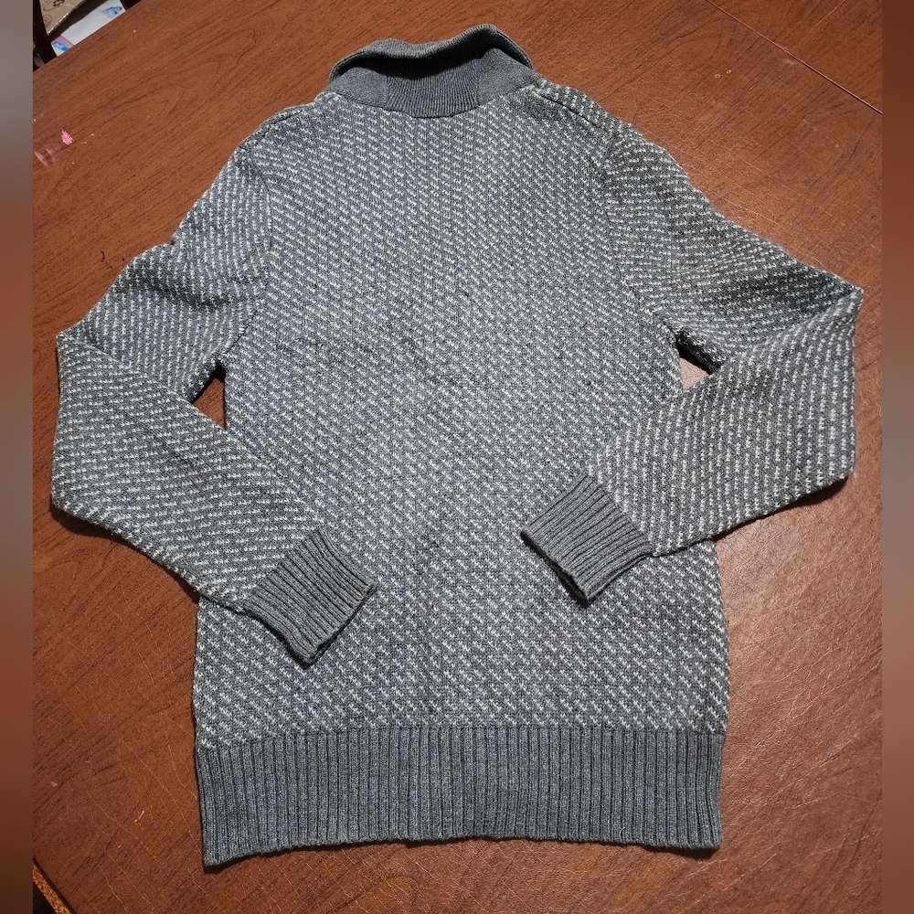 Merona Men's Textured Gray Cardigan Sweater - Picture 8 of 8